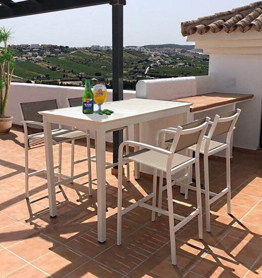 ▷ Mesa alta de terraza para Bar y Restaurante